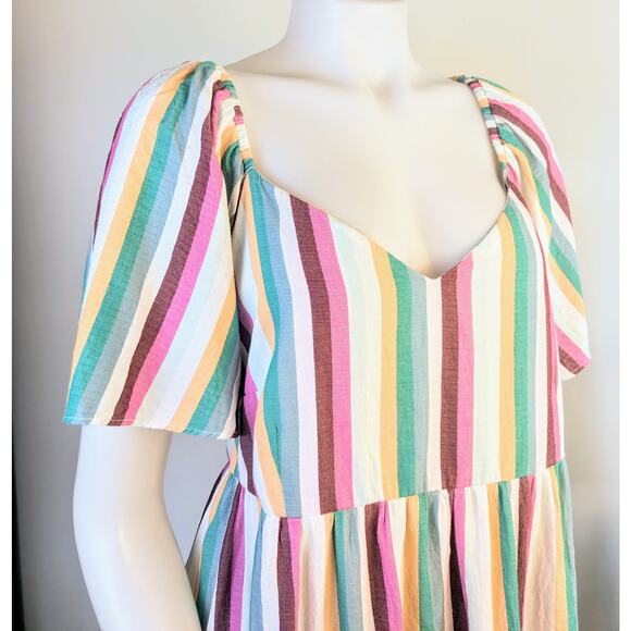 Ava & Viv Multicolor Striped Mini Dress - Picture 5 of 12